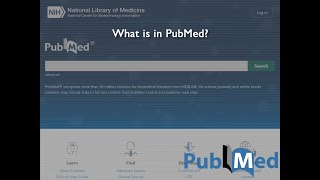 What is in PubMed [upl. by Alauqahs426]