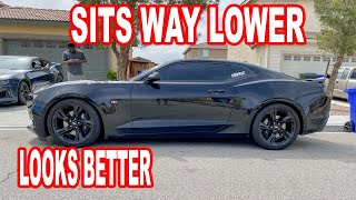 INSTALLING DRAG RACING LOWERING SPRINGS ON THE CAMARO [upl. by Weld]