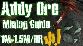 Runescape 3  1m15m Per Hour Money Making Guide  Mining Adamantite Ores [upl. by Lesak787]