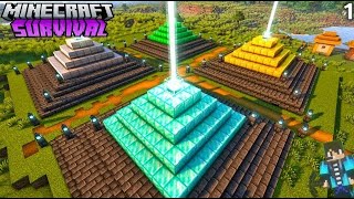 Crafting Every Beacon in My Survival Minecraft World  Ultimate Beacon Guide [upl. by Eerdna]