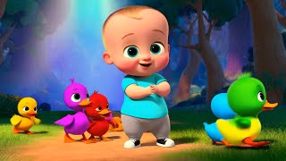 Five Little Ducks  Baby Song  Nursery Rhymes for Kids [upl. by Ocsic]