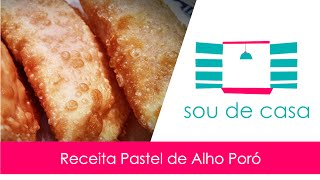 Receita Pastel Alho Poró Vegano [upl. by Santa]