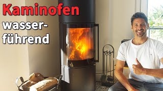 KAMINOFEN wasserführend  wirklich GELD sparen Hier teste ich meinen 10KW Ofen mit Wassertank [upl. by Eladal]