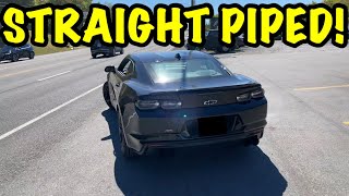 We Straight Piped a 2021 Chevy Camaro RS 36L V6 [upl. by Koeninger]