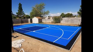 Versacourt Basketball court  unboxing this amazing court [upl. by Yhtir836]