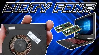 How to Open and Clean HP Omen 17 Fan Disassemble  How to Upgrade Ram  SSD  Battery [upl. by Menashem778]