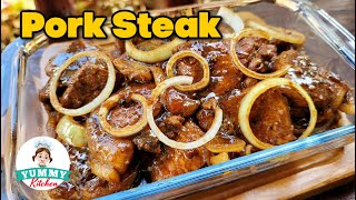 Pork Steak  Simplehan lang natin ang pagluluto ng paboritong Pork Steak [upl. by Nnylyram]