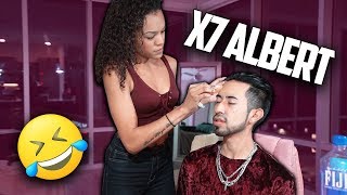 Doing X7 Alberts MAKEUP Then Going PUBLIC [upl. by Shanks682]