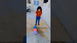 Minal Telling the colors of the balloon youtubeshorts viralvideo shorts trending [upl. by Epuladaugairam]