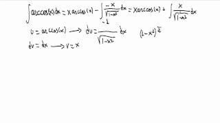 Integral arccosx [upl. by Amat]