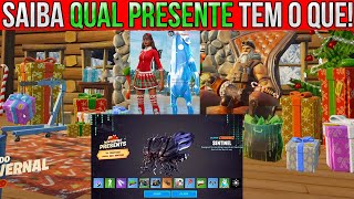 TODOS os presentes de natal ABERTOS no CAPÃTULO 3 do Fortnite  SKINS GRÃTIS EMOTE PICARETA E MAIS [upl. by Aromas]