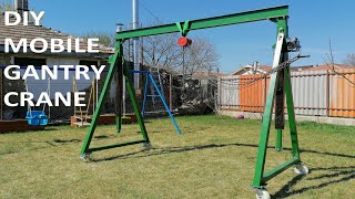 Homemade mobile gantry crane [upl. by Foulk]