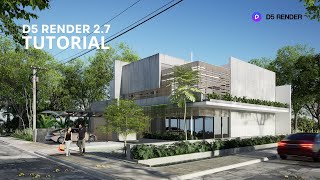 Exterior Scene Realistic Rendering  D5 Render 27 Tutorial 1 [upl. by Nymassej646]