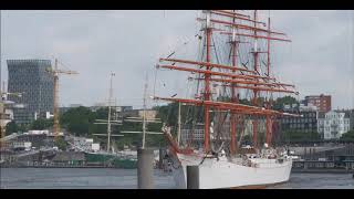 Das Segelschiff Sedov zu besuch im Hamburger Hafen 2019 [upl. by Jeminah]