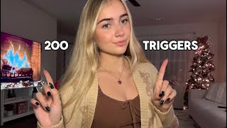 ASMR 200 Triggers in 2 Hours Fast and Aggressive Mouth Sounds Hand Sounds Tapping Scratching [upl. by Etnaed]