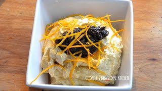 Garlicy orange HUMMUS with Black olive TAPENADE VEGAN [upl. by Atiekan]