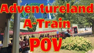 Adventureland Iowa ATrain POV [upl. by Nelleeus]