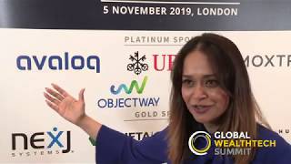 Global WealthTech Summit 2019  Interview with Suman Rao Avaloq [upl. by Amandi100]