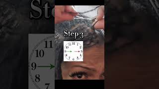 Easy step by step Interlocking Tutorial  4 pt Rotation  SisterlocksMicrolocs [upl. by Hermon]