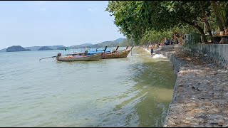 Krabi Tide vs Low tide at Ao Nang [upl. by Clary]