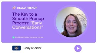 The Key to a Smooth Prenup Process “Early Conversations” [upl. by Anippesuig]