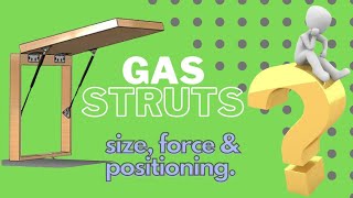 How to calculate a Gas Strut  Length  Force  Position all DIY [upl. by Esilanna]