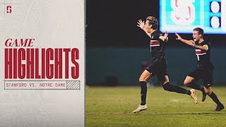 Highlights Stanford Mens Soccer vs Notre Dame  ACC Tournament [upl. by Stonwin]