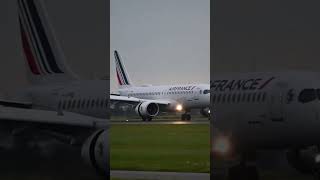 AIRFRANCE A220 LANDING IN SCHIPHOL aviation planes fyp a220 airfrance [upl. by Anitreb]