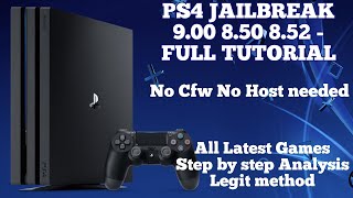 PS4 Jailbreak 803 850 852 900  No Cfw and No Host  Legit Method  Install Game [upl. by Darya]