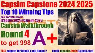 CapSim Guide  How to win CAPSIM round 1 to round 4 answers  Capsim 2024 2025  Best results 999 [upl. by Ayikaz]