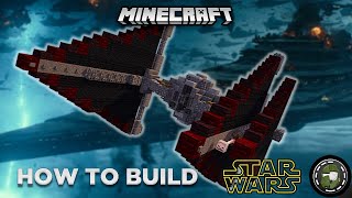 Sith TIEdg quotDaggerquot  Minecraft Star Wars tutorial [upl. by Trin]