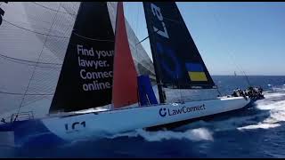 Super Maxi Yacht Law Connect using Coursemaster Autopilots KVH TracPhone V7 HTS [upl. by Eceinart143]