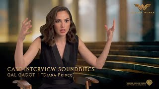 Wonder Woman Cast Interview Soundbites Gal Gadot  Diana Prince in HD 1080p [upl. by Allista546]