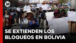 Se extienden los bloqueos en Bolivia [upl. by Arnaldo]