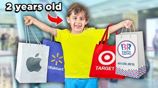 2 Year Old goes Shopping on his OWN [upl. by Bathulda]