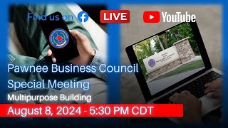 Pawnee Business Council Special Meeting [upl. by Josie779]