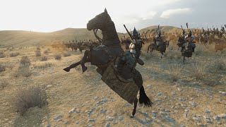 500 Khuzait Khans Guard vs 500 Empire Bucellarii huge battle  Mount amp Blade Bannerlord [upl. by Ramso]