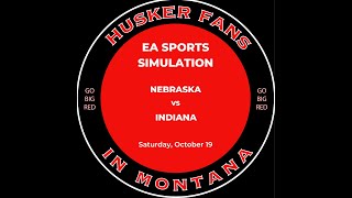 NEBRASKA vs INDIANA EA Sports College Football 25 Game Simulation [upl. by Leyes]