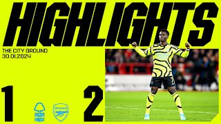 HIGHLIGHTS  Nottingham Forest vs Arsenal 12  Gabriel Jesus Saka [upl. by Ching485]