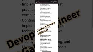 Devops Engineer job opportunity at GateAI devopsjobs dailyjobupdates devopsengineer [upl. by Yuhas]