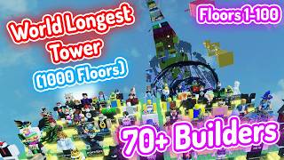 Robloxs TALLEST Tower Floors 1100 [upl. by Aymahs]