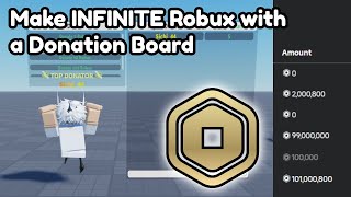 Make INFINITE Robux with a Donation Board in Roblox Studio [upl. by Leora874]