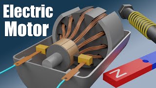 How does an Electric Motor work DC Motor [upl. by Bilak]