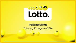 Lotto trekkingsuitslag 17 augustus 2024 [upl. by Addy]