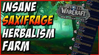 SAXIFRAGE Herbalism Farming Route  Best WoW Gathering Farm [upl. by Otsugua]