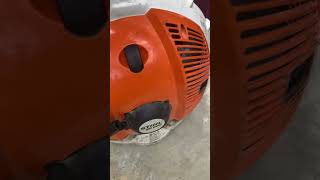 Idle and running a Stihl BR600 smallenginerepair stihl leafblower lawncare shorts stihlbr600 [upl. by Egap]