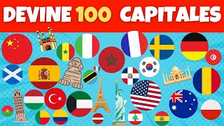 Devine 100 Capitales du Monde 🌍  Quiz Culture Générale [upl. by Malek]