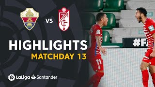 Highlights Elche CF vs Granada CF 01 [upl. by Ahsekal]