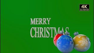 christmas text green screen animation free [upl. by Manolo]