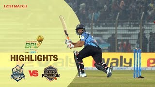 Chattogram Challengers vs Dhaka Platoon Highlights  12th Match  Season 7  Bangabandhu BPL 201920 [upl. by Moncear684]